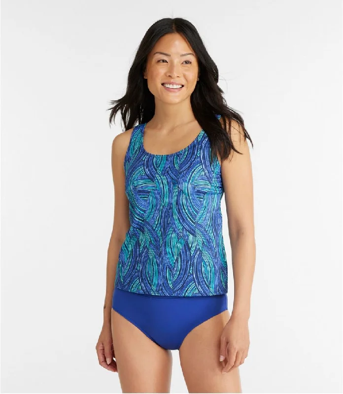 BeanSport Scoopneck Tankini Top Print Women's Regular