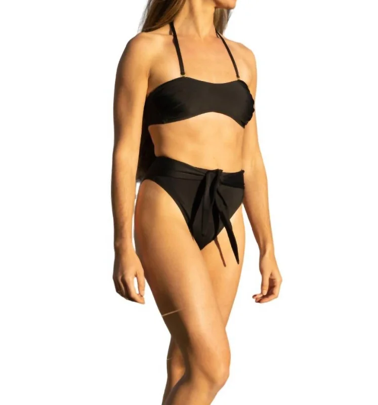 The Mel Bikini Top In Noir