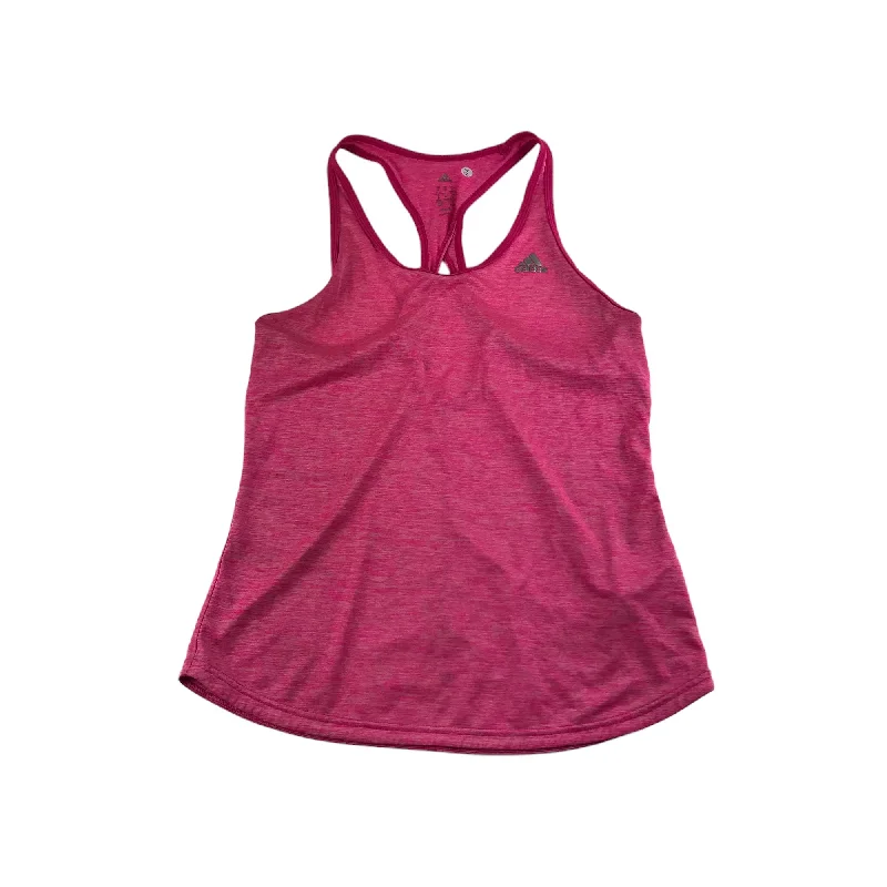 Adidas Sports Top Size Medium Women's 12-14 Pink Tank Top Climalite