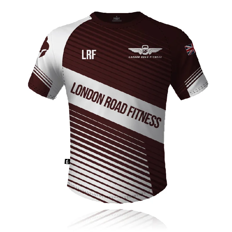 London Road Fitness V1 Maroon - Tech Tee