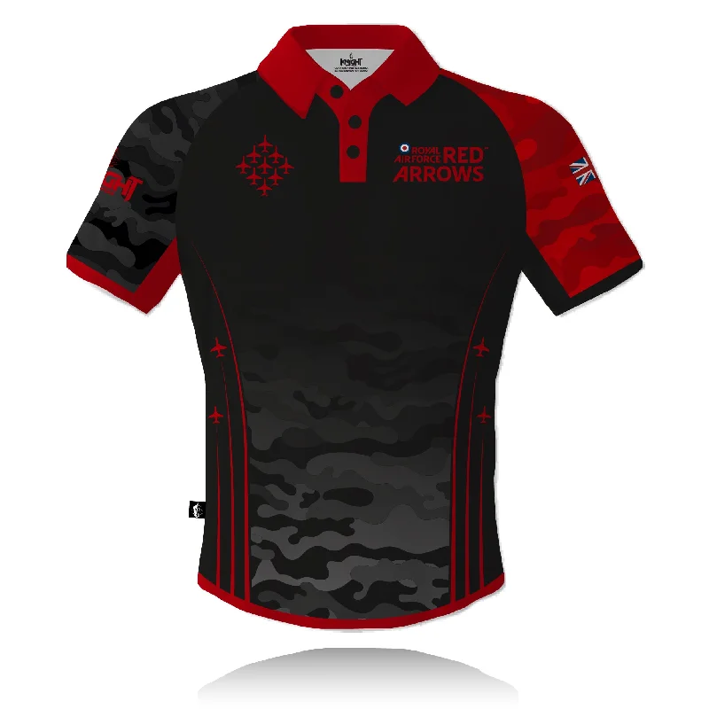 Red Arrows 2025 V2 (Black) - Tech Polo