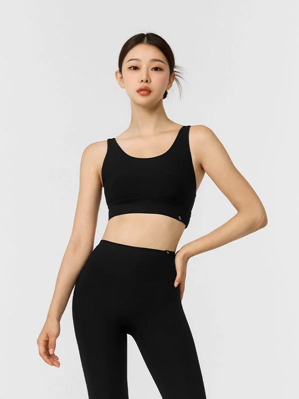 Comfort Tension Ribbed Bra Tops