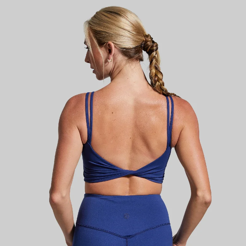 Don't Get It Twisted Sports Bra (Blue Depths)