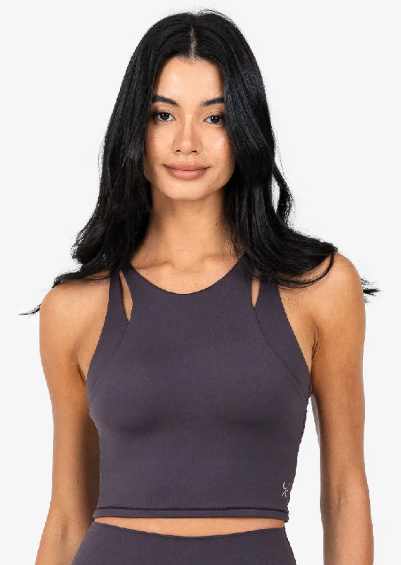 Elevate Touch Long Line Bra Espresso