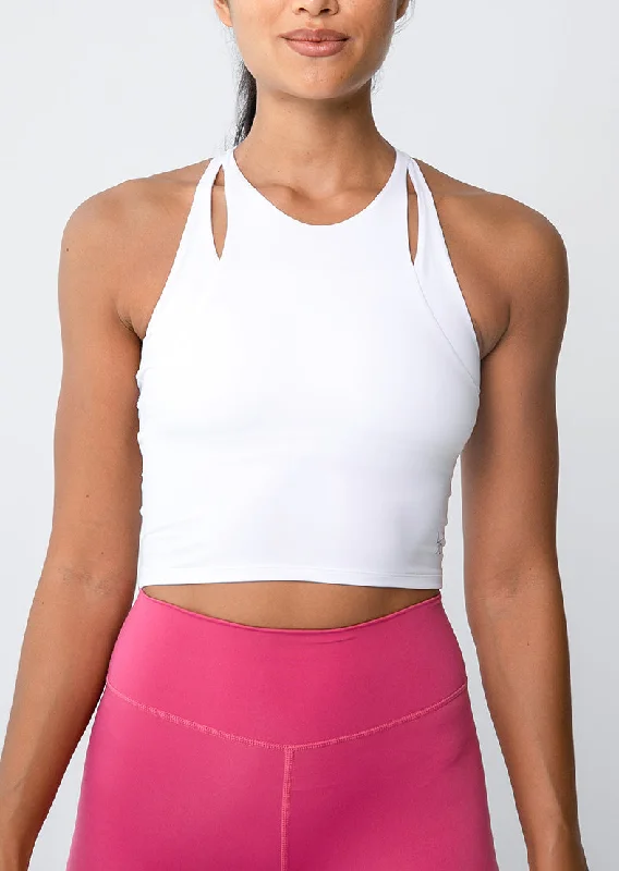 Elevate Touch Longline Bra White