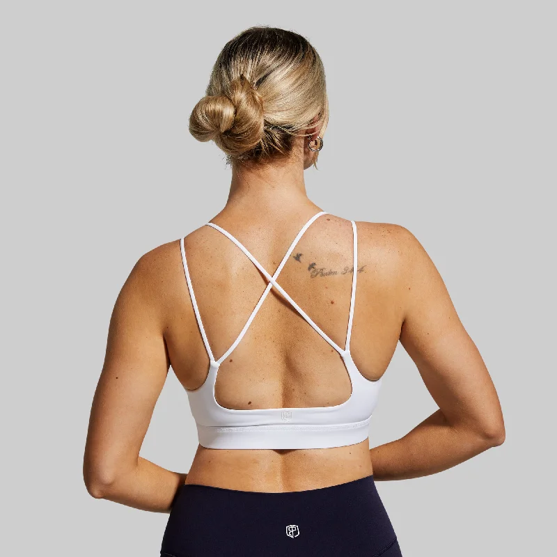 Exhale Sports Bra (White)