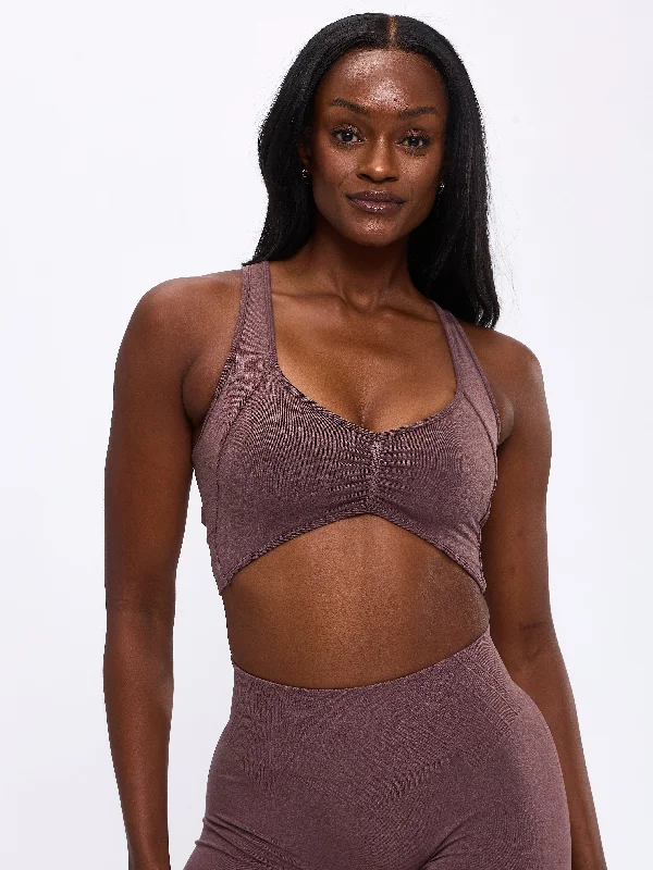 Form Reversible Seamless Sports Bra - Mocha Berry