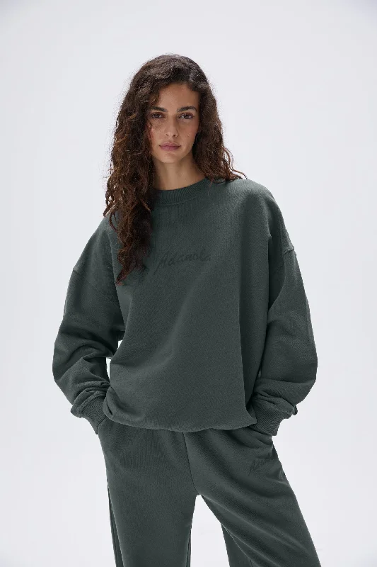 Freehand Oversized Sweatshirt - Mineral Green