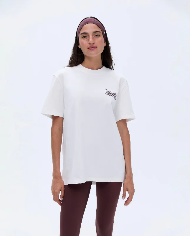 Trail Short Sleeve Oversized T-shirt - White