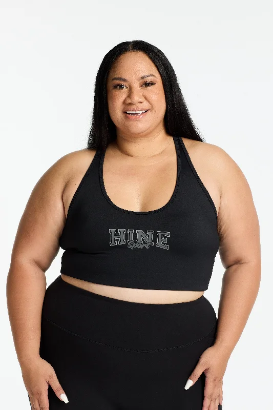 VARSITY 2.0 SPORTY BRA ONYX