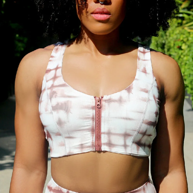 The Haze Zip Front Sports Bra