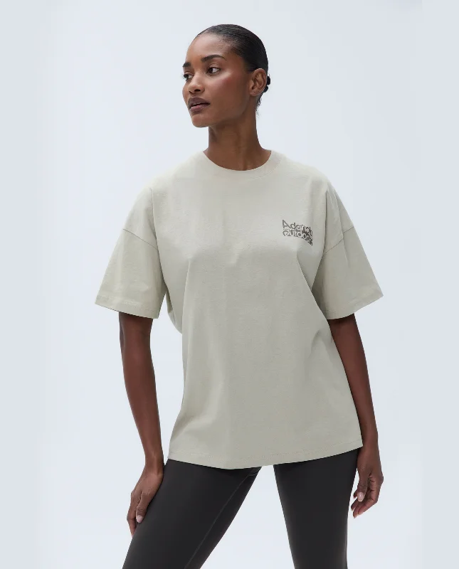 Trail Short Sleeve Drop Shoulder T-shirt - Sand/Cocoa Brown