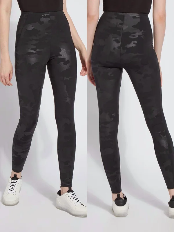 Camouflage Foil Legging In Camo Black