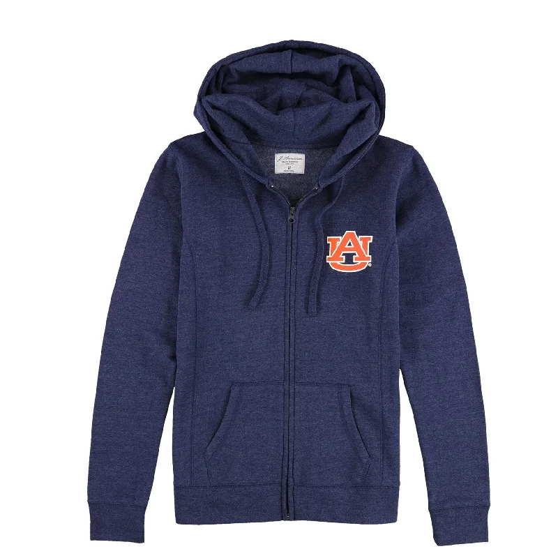 G-III Sports Womens Property Of Auburn Hoodie Sweatshirt, Blue, Medium