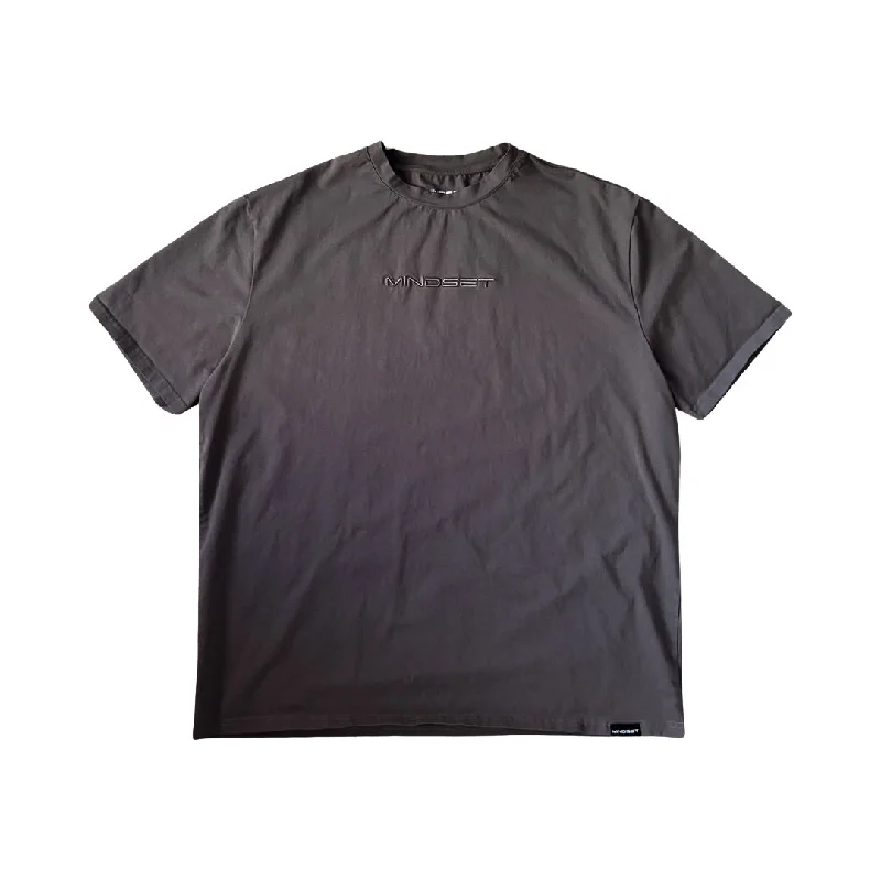 Embroidered Logo Tee Grey