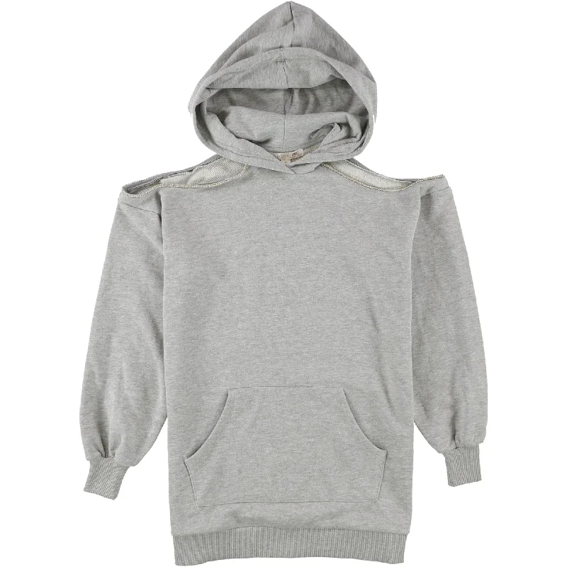 I-N-C Womens Bling Cutout Hoodie Sweatshirt