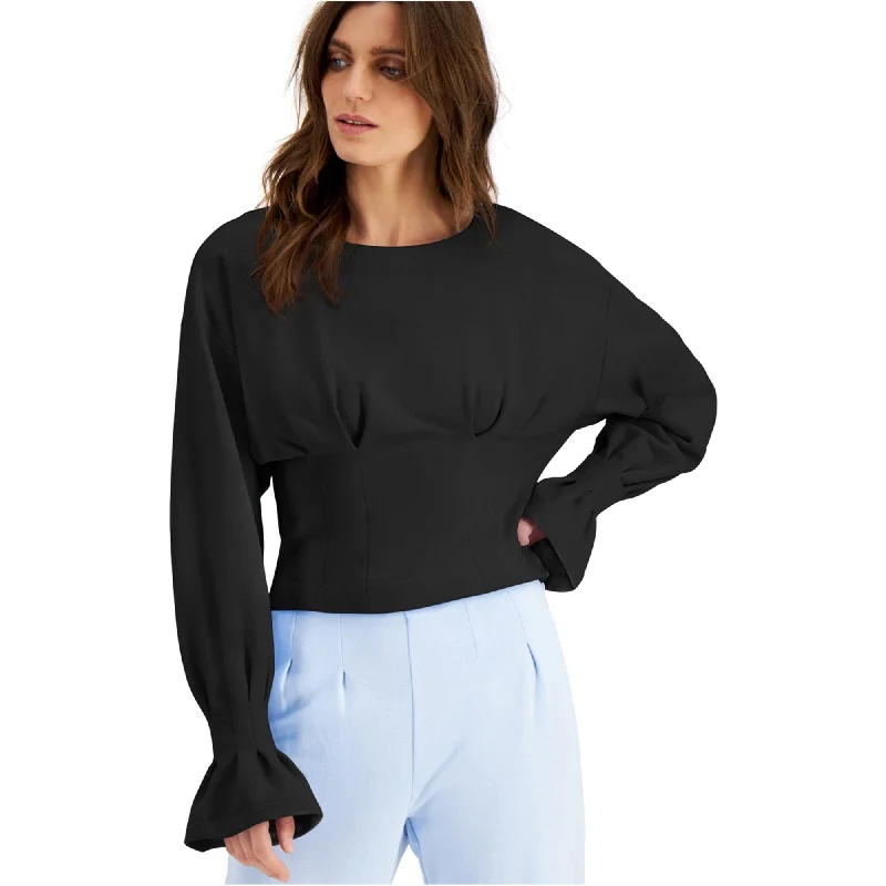 I-N-C Womens Pleated Sweatshirt