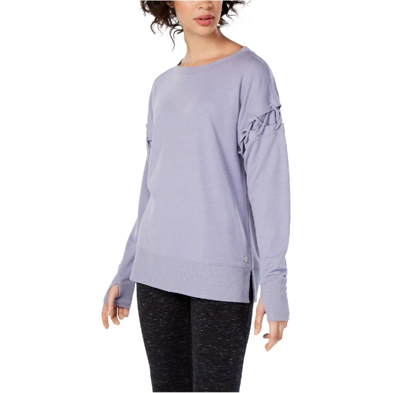 Ideology Womens Criss-Cross Sweatshirt, Purple, Small