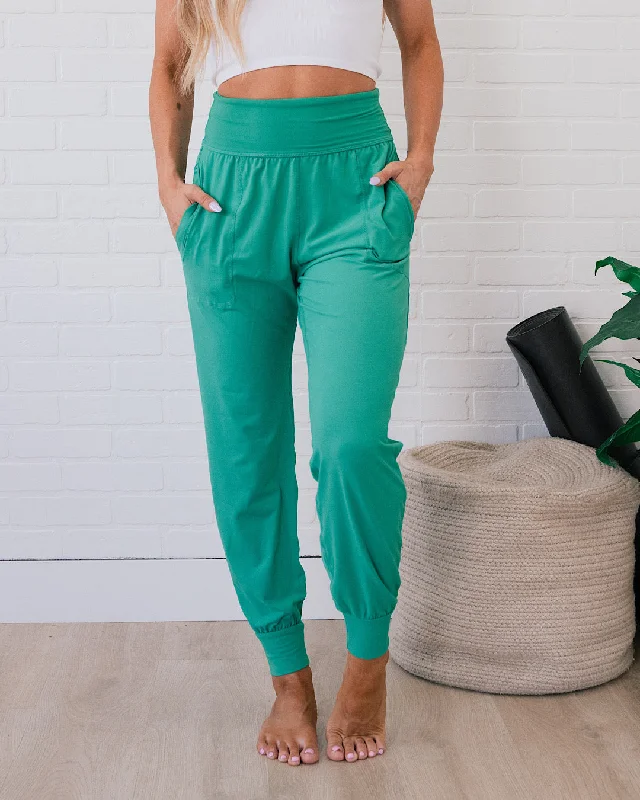 Yoga Joggers - Emerald Green