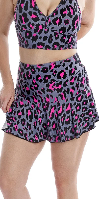 Pink Leopard Skort