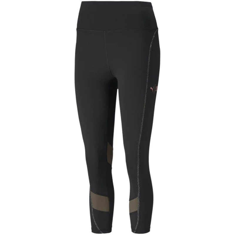 Puma Womens First Mile Compression Athletic Pants, Black, Large