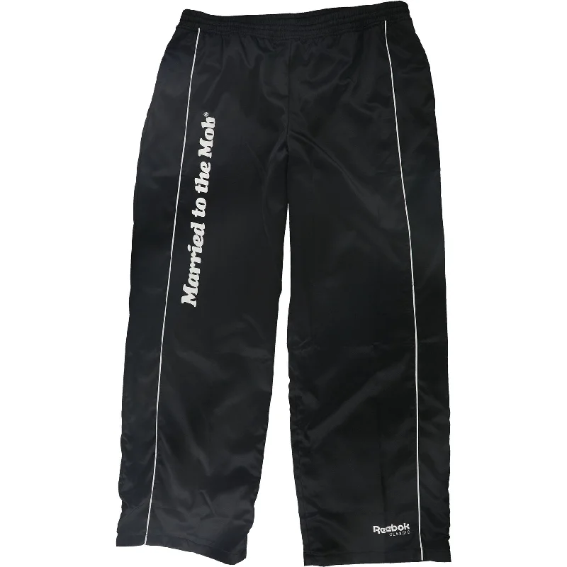 Reebok Womens RC X Married To The Mob Athletic Track Pants, Black, X-Large