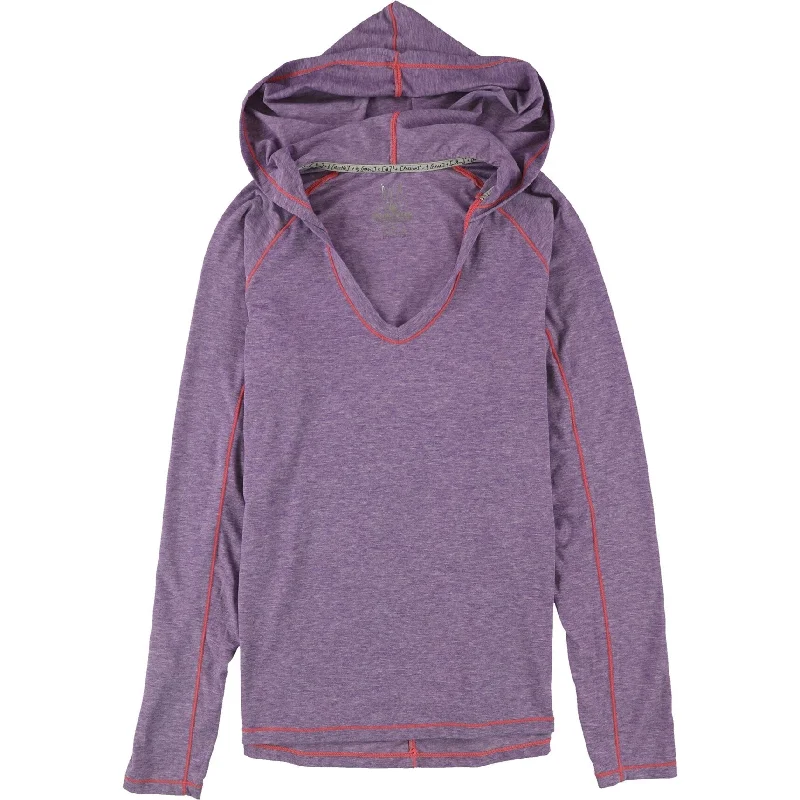 SOLFIRE Womens Cut It Out Hoodie Sweatshirt, Purple, Medium