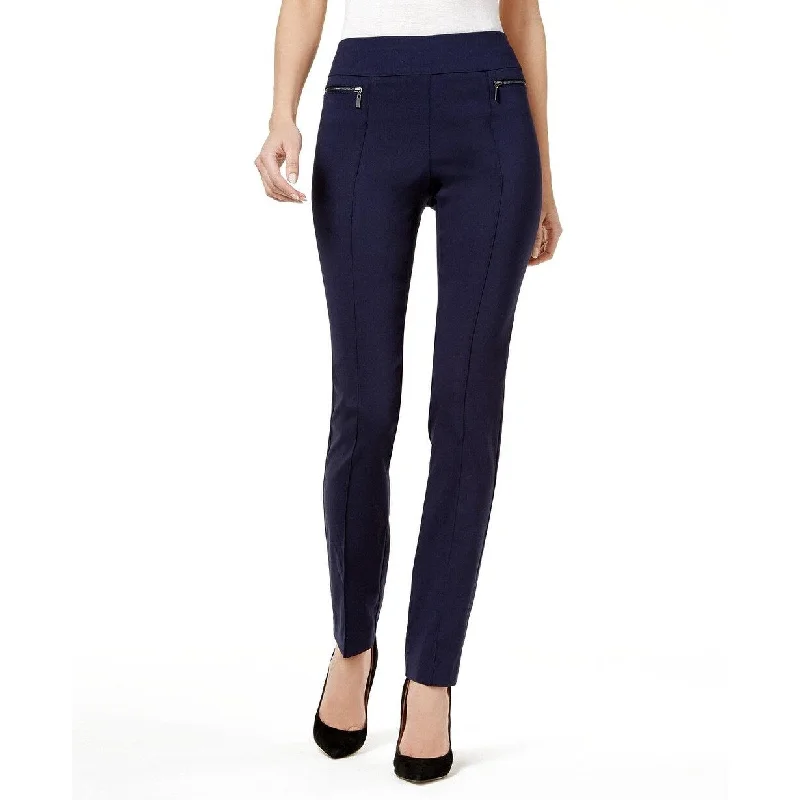 Style & Co Women's Petite Pull-On Skinny Pants Navy Size Medium Short