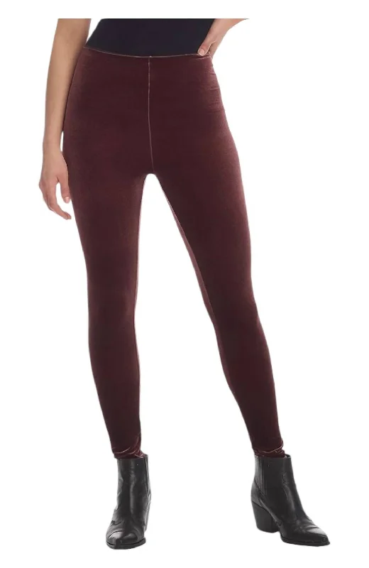 Velvet Legging In Sumac