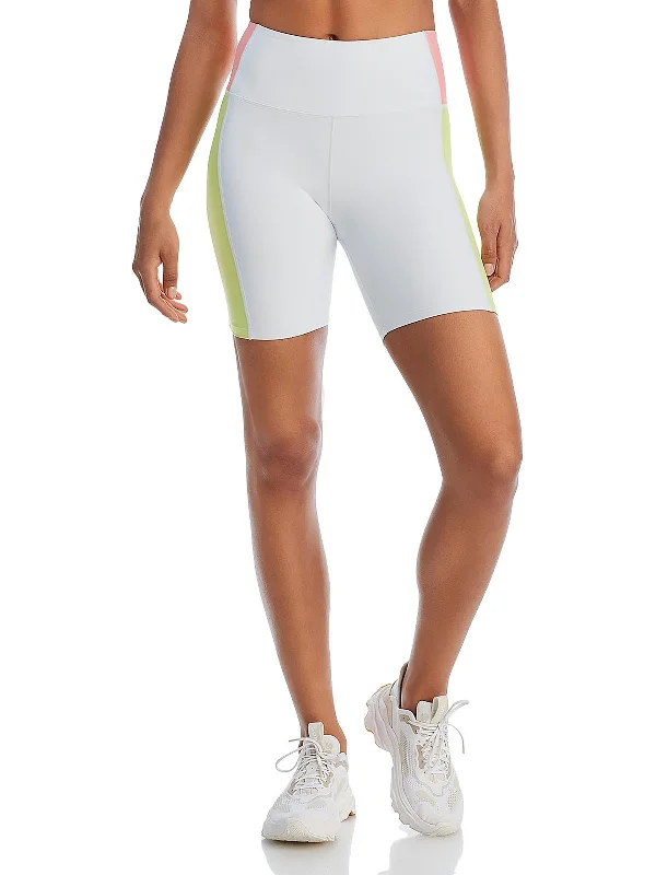 Womens Colorblock Contrast Bike Short