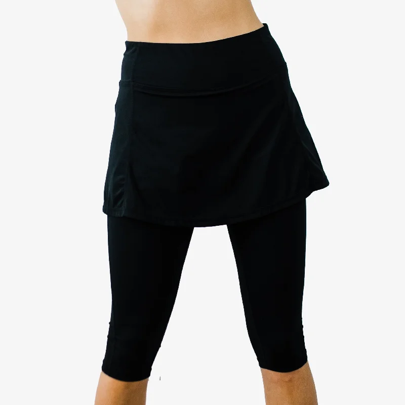 Women's Short Sport Skirt With Attached 17" Leggings